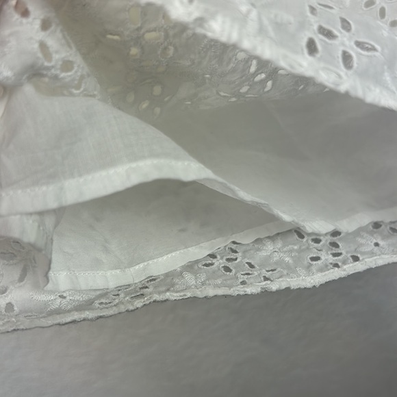 NWT Paris Atelier & other stories white eyelet mini cotton dress 6 - Picture 9 of 11